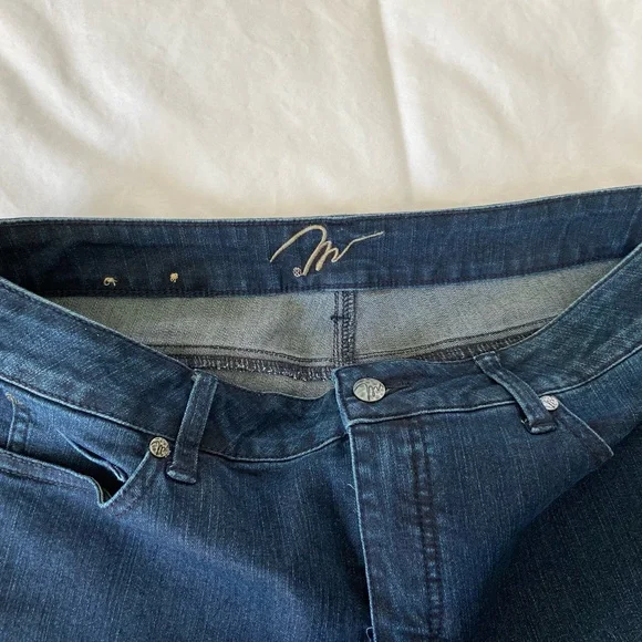 Miraclebody Katie straight leg blue jeans size 12 - Picture 3 of 4